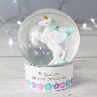 Personalised Unicorn Snow Globe Extra Image 1 Preview